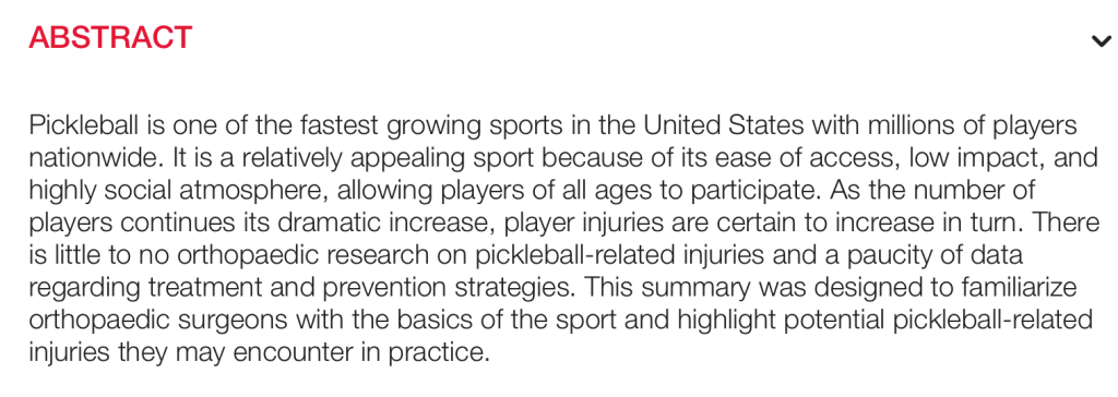 pickleball